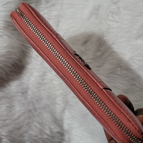 Coach Long Zip Around Wallet In Signature Canvas - Picture 8 of 16